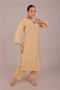 Veshbhoshaa Bluesaanchi Women'S Beige Kurti Pajama Set